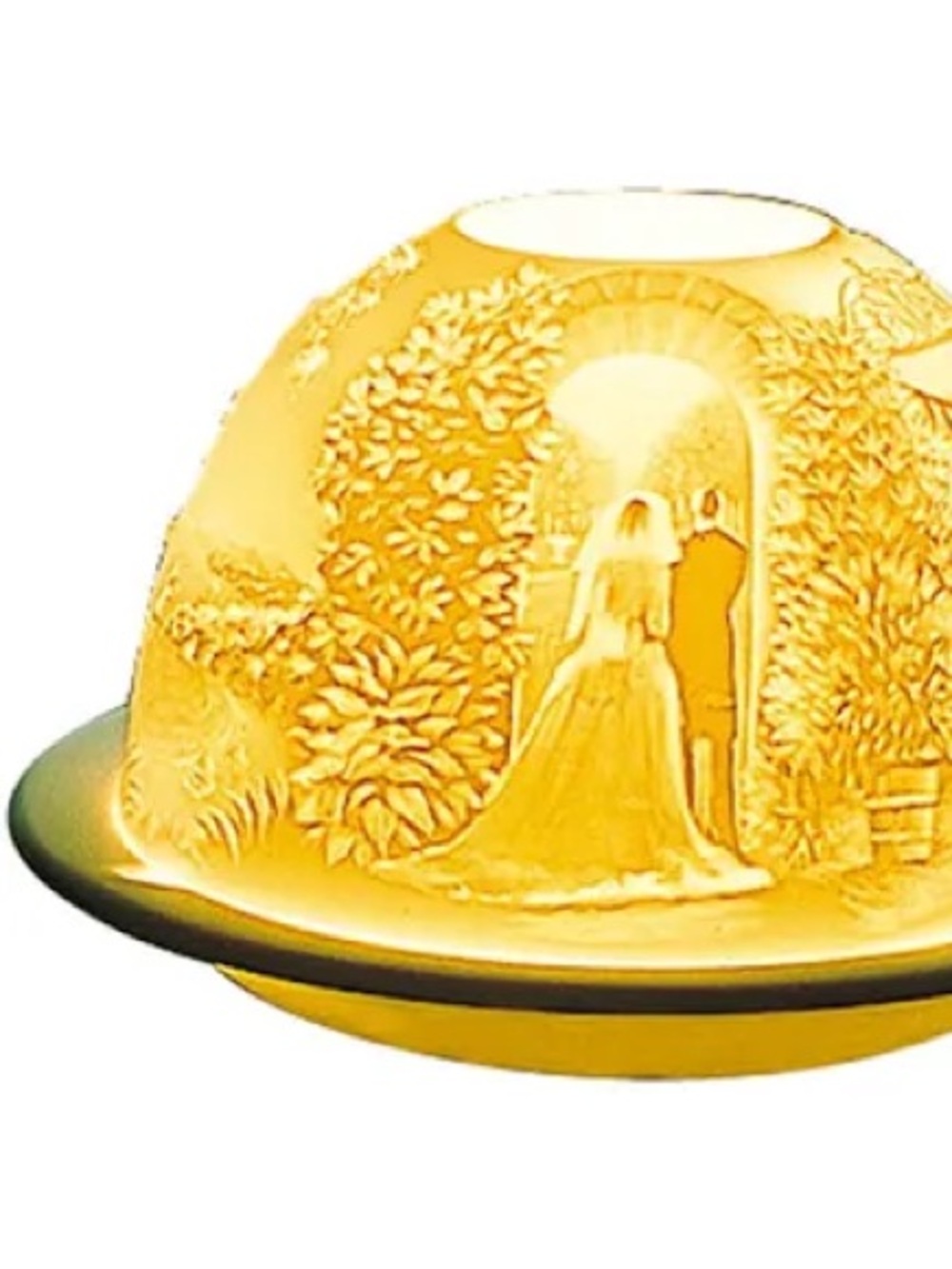 Bernardaud porcelain wedding themed tea light